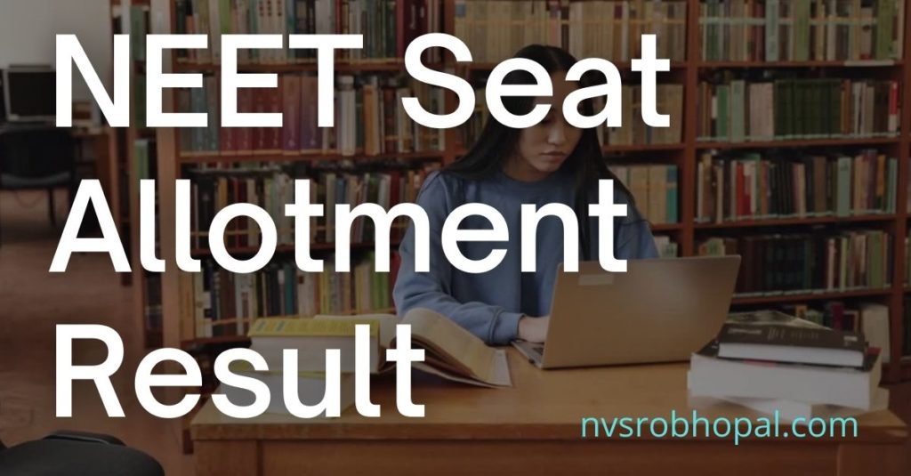 NEET 1st Round Seat Allotment Result