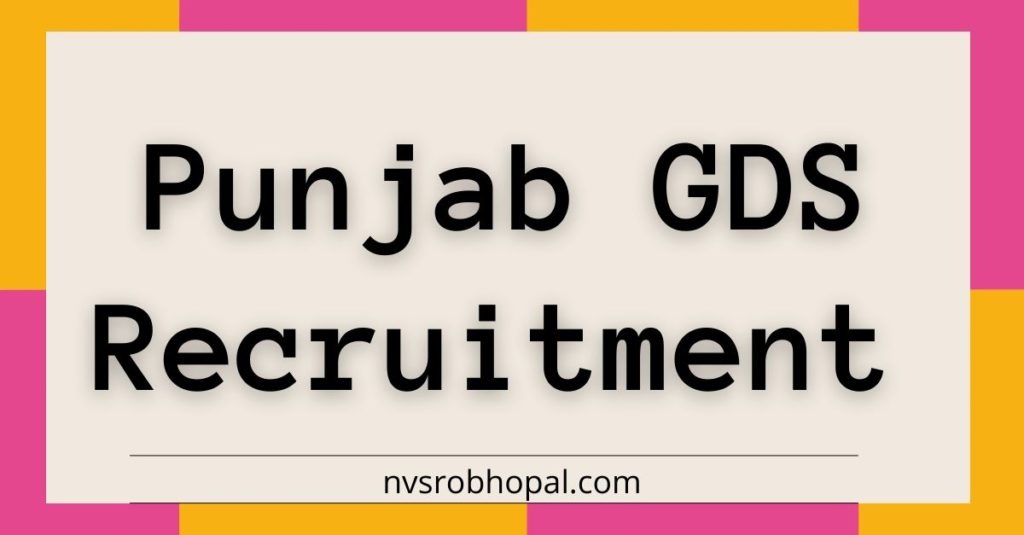 Punjab GDS Recruitment 