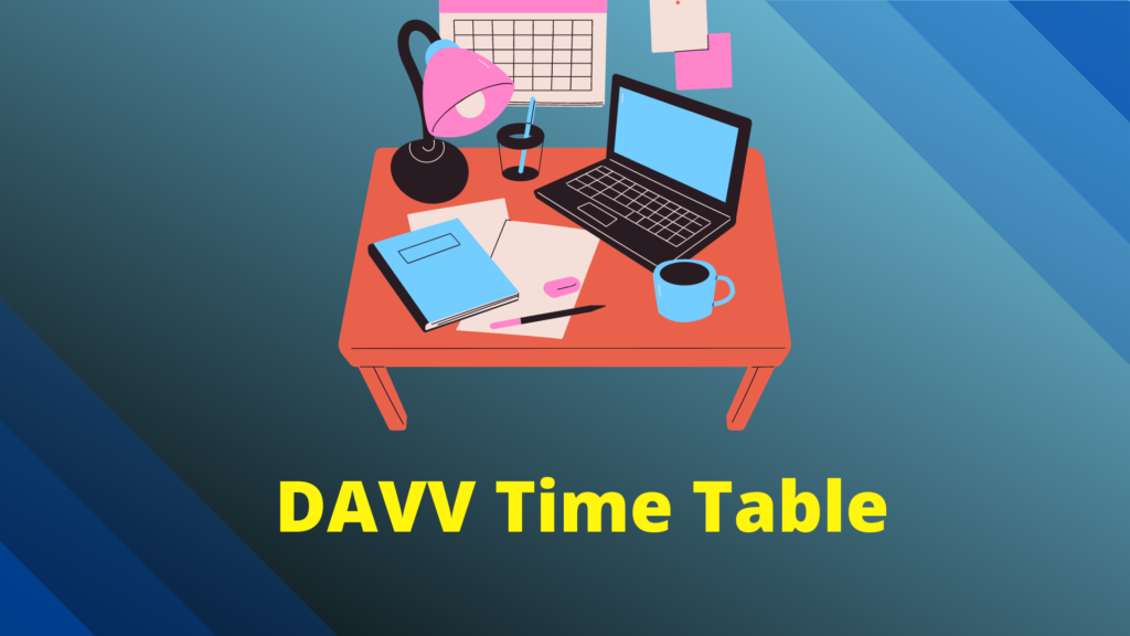 DAVV Time Table