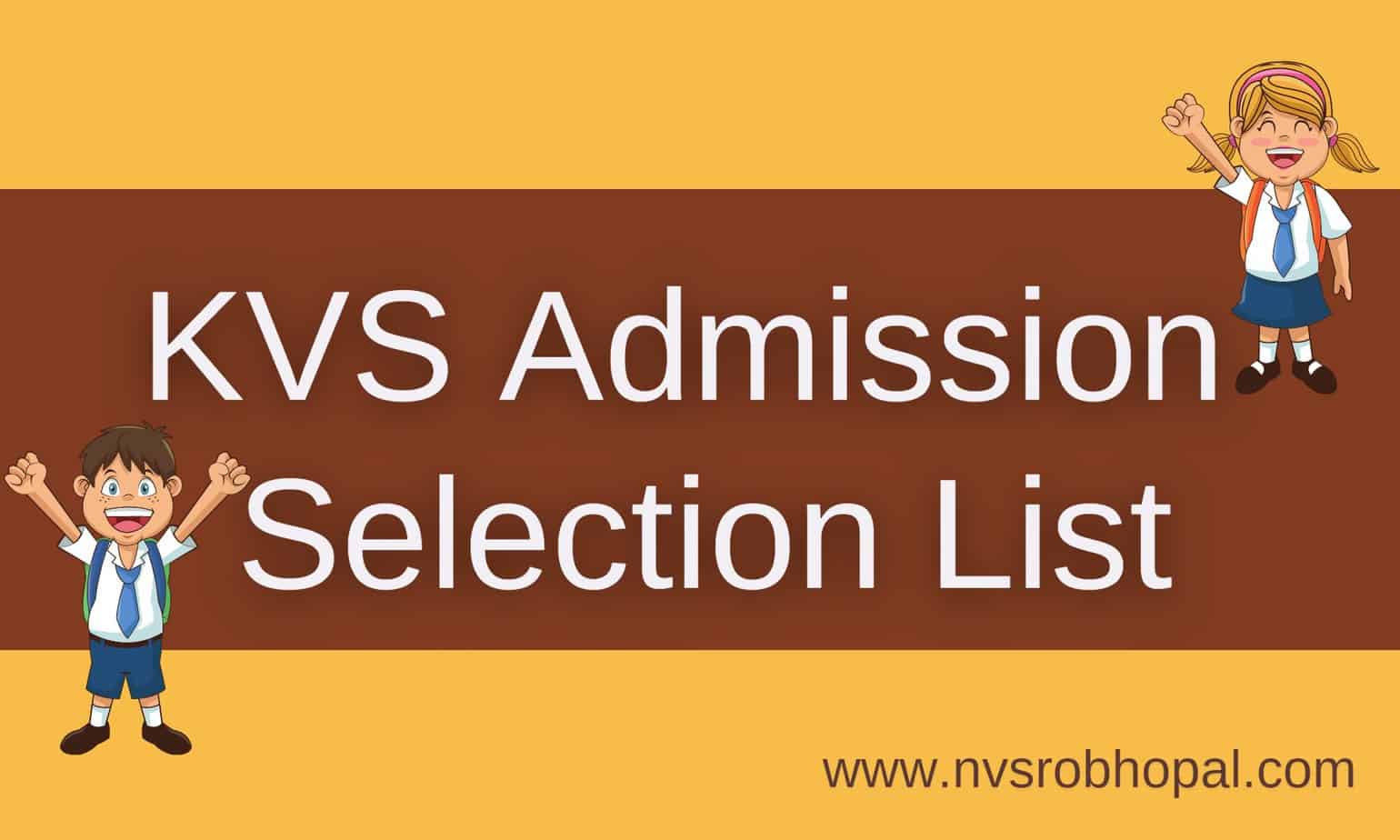 KVS-Admission-Selection-List