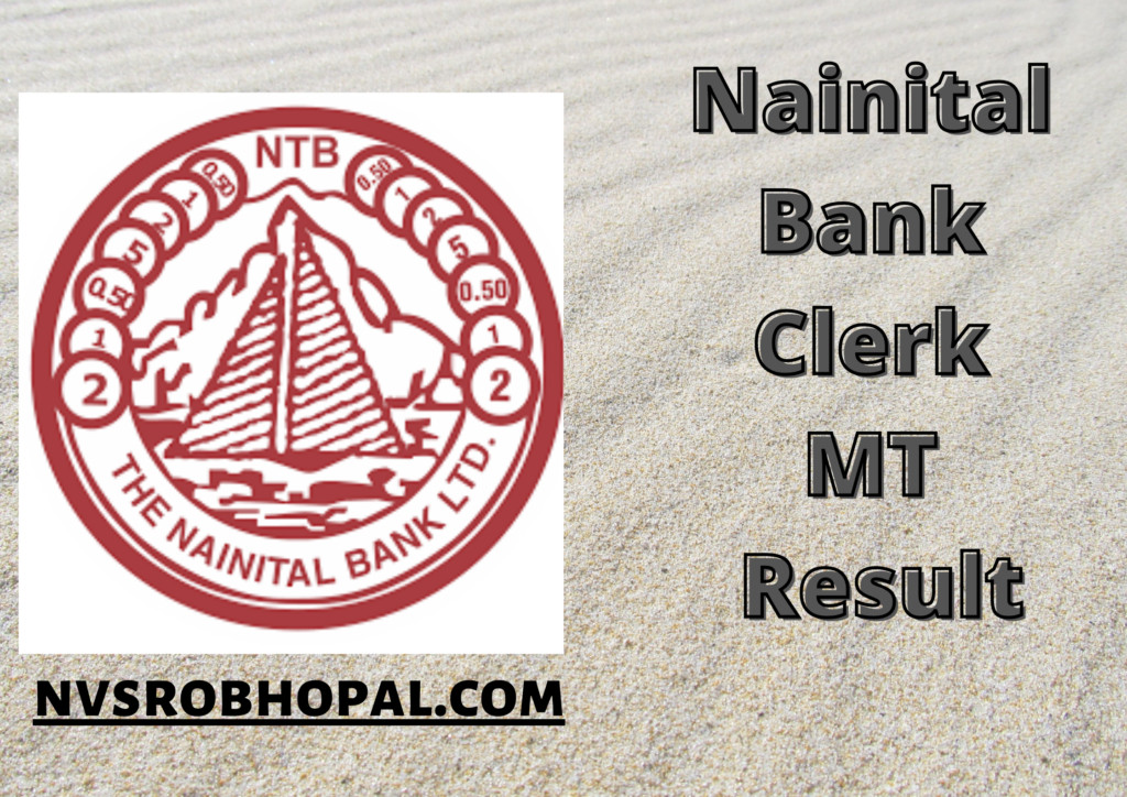 Nainital Bank Clerk MT Result 2021