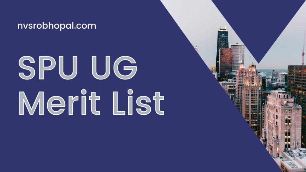SPU UG 1st Round Merit List