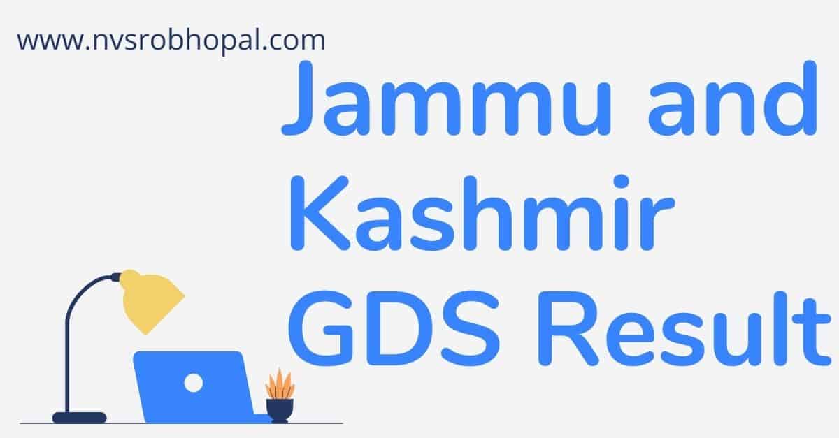 Jammu & Kashmir GDS Result