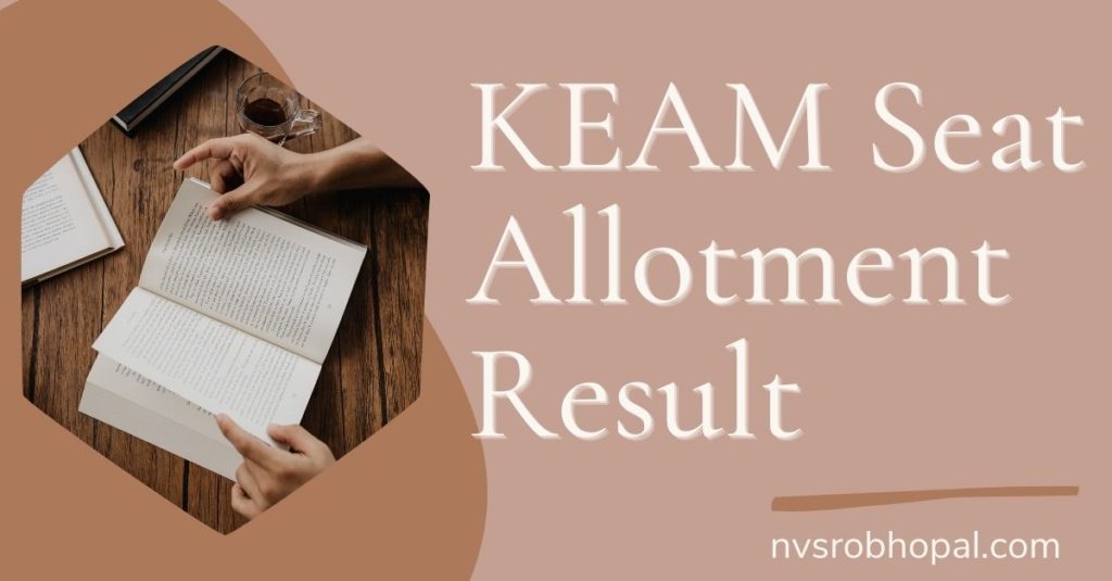 KEAM 1st Phase Seat Allotment Result
