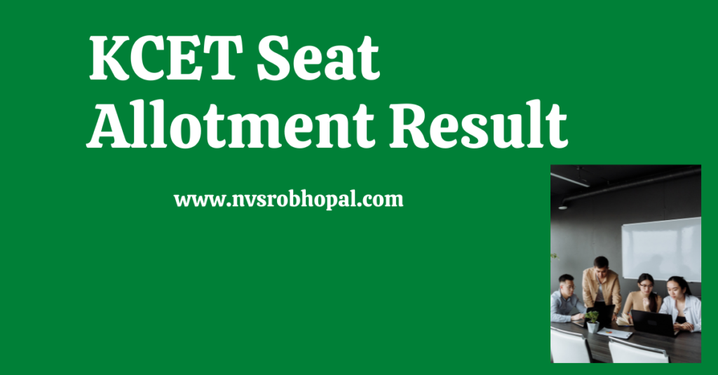 KCET Seat Allotment Result