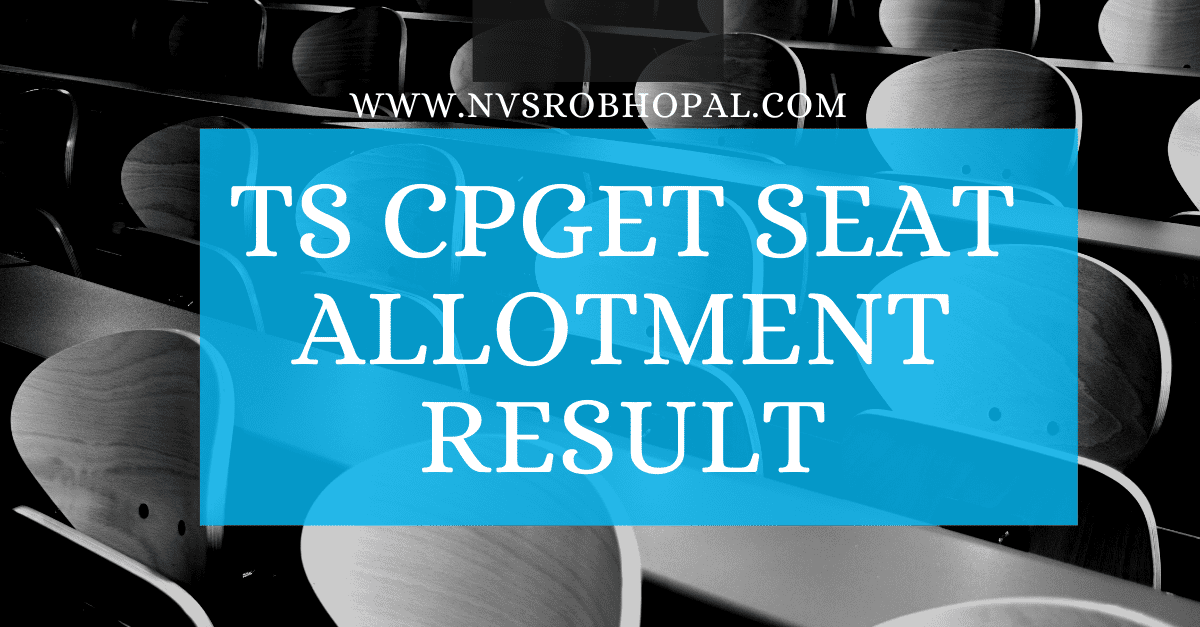 TS CPGET 1st Seat Allotment Result 2021