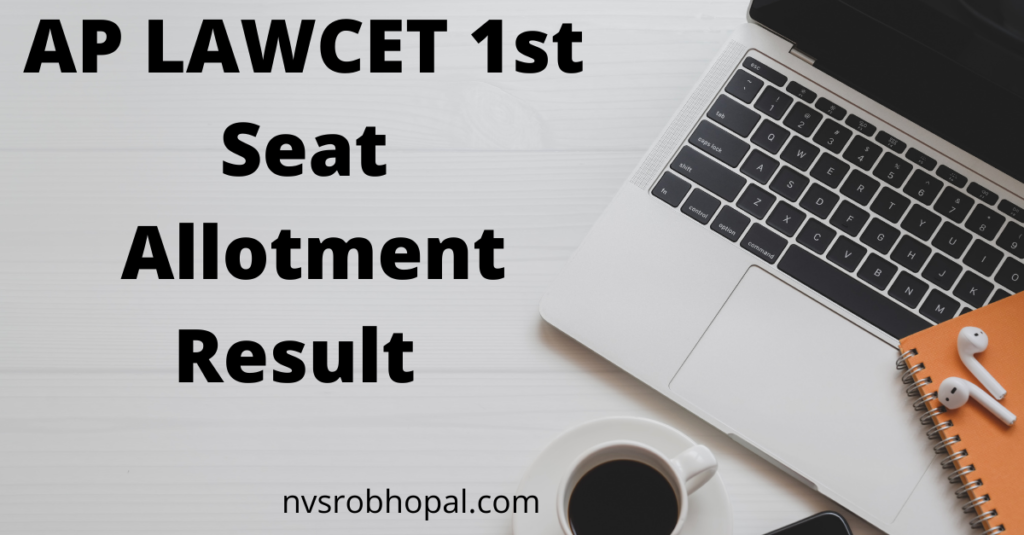 AP LAWCET 1st Seat Allotment Result 