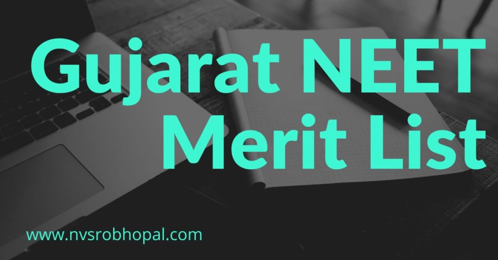Gujarat NEET State Merit List