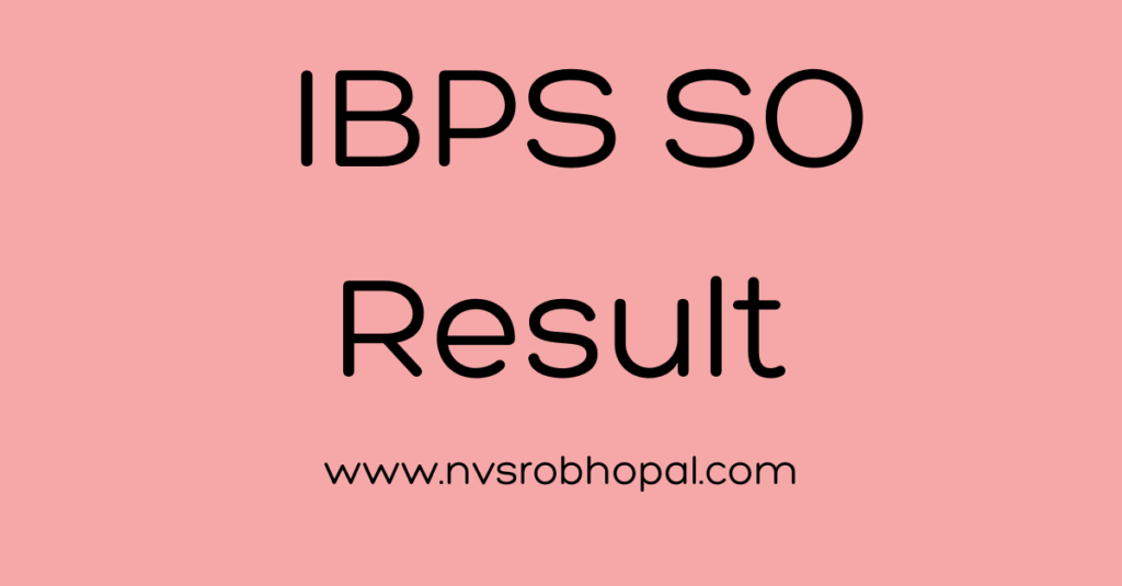 IBPS SO Result (1)