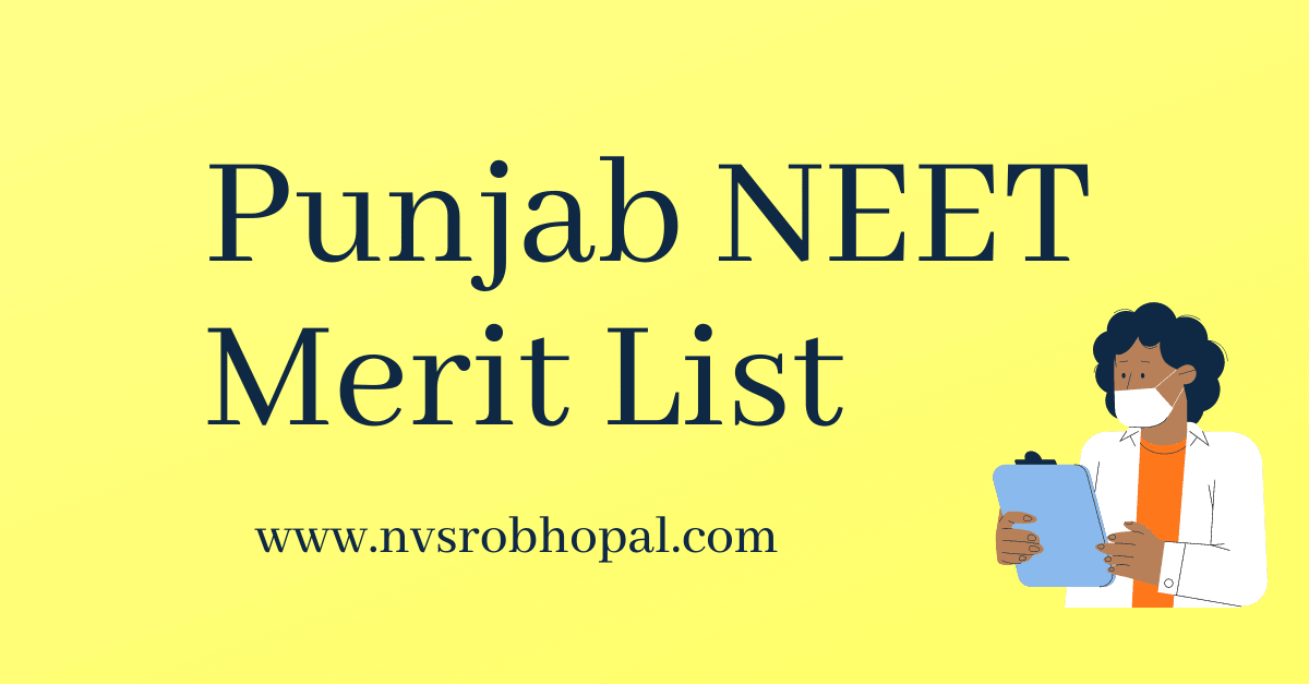 Punjab NEET Merit List 2022