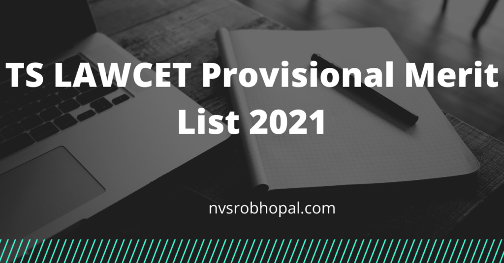 TS LAWCET Provisional Merit List 2021