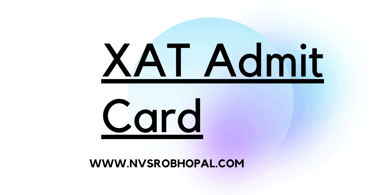 XAT Admit Card