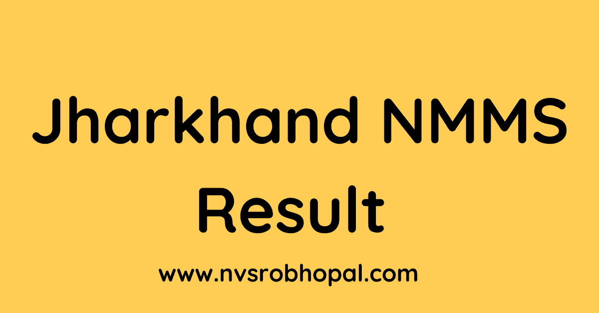 Jharkhand NMMS Result