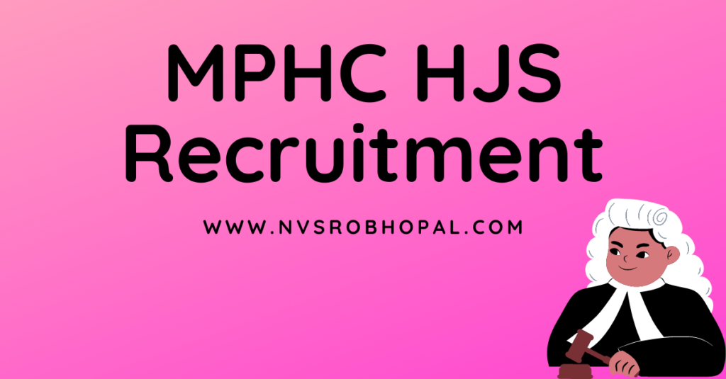 MPHC HJS Recruitment