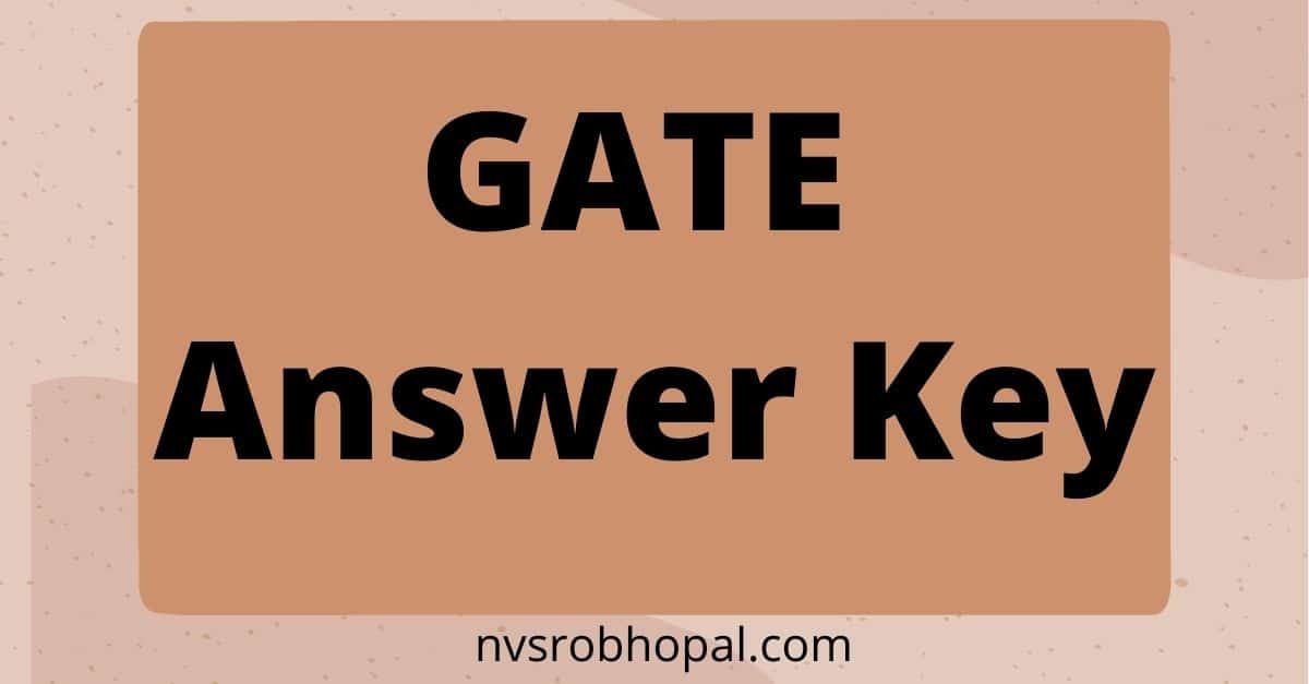 GATE 2022 Answer Key