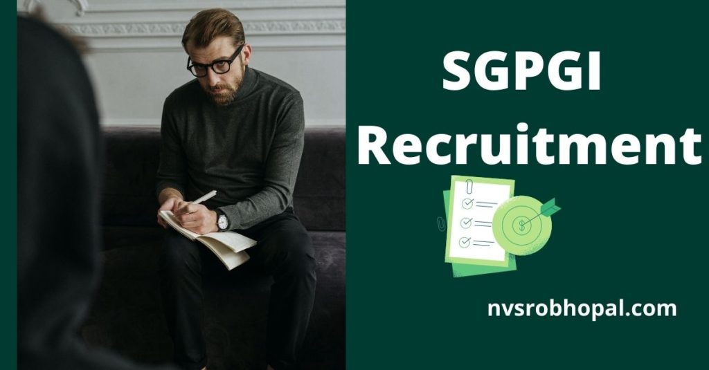 SGPGI Recruitment