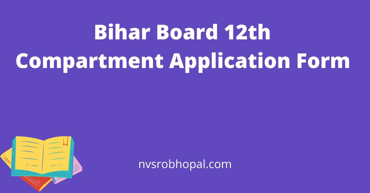Bihar Board 12th Compartment Application Form