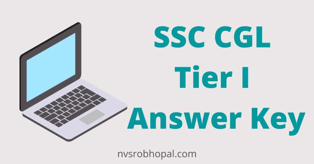 SSC CGL Tier I Answer Key