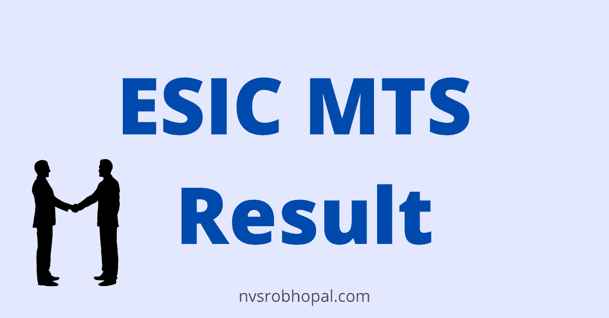 ESIC MTS Result