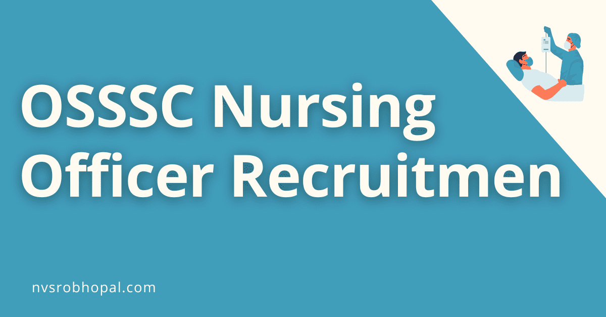 OSSSC Nursing Officer Recruitmen