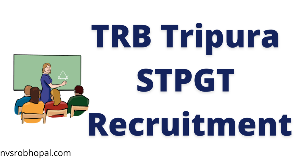 TRB Tripura STPGT Recruitment