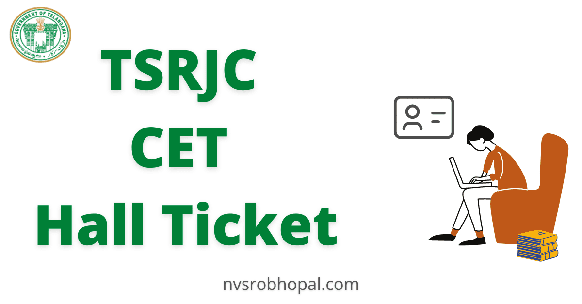TSRJC CET Hall Ticket