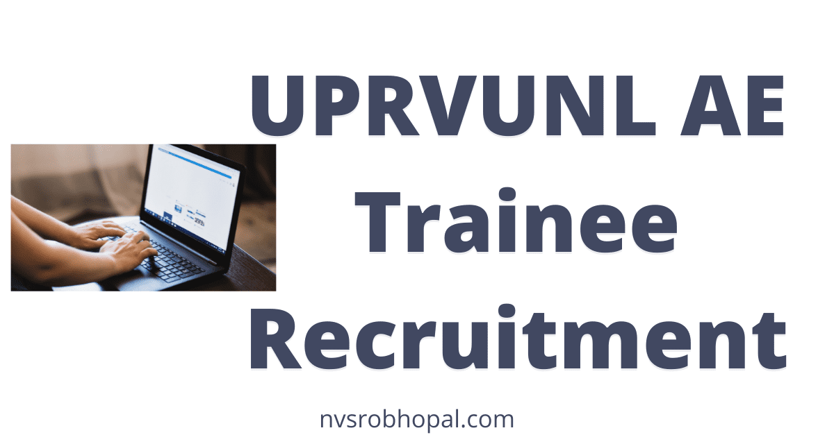UPRVUNL AE Trainee Recruitment