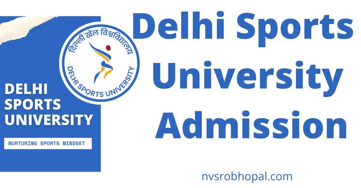 Delhi Sports University Admission