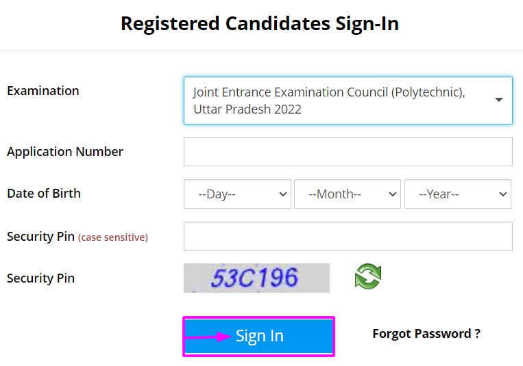 UP JEE Polytechnic result process