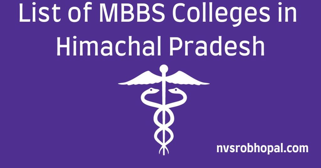List of MBBS Colleges in Himachal Pradesh