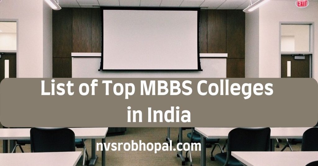 List of MBBS Colleges in India