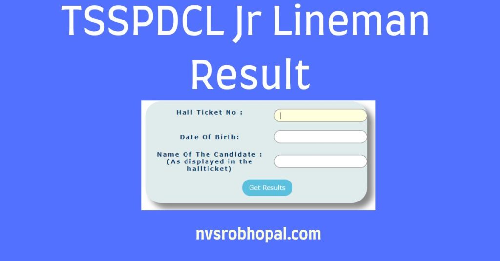 TSSPDCL Jr Lineman Result