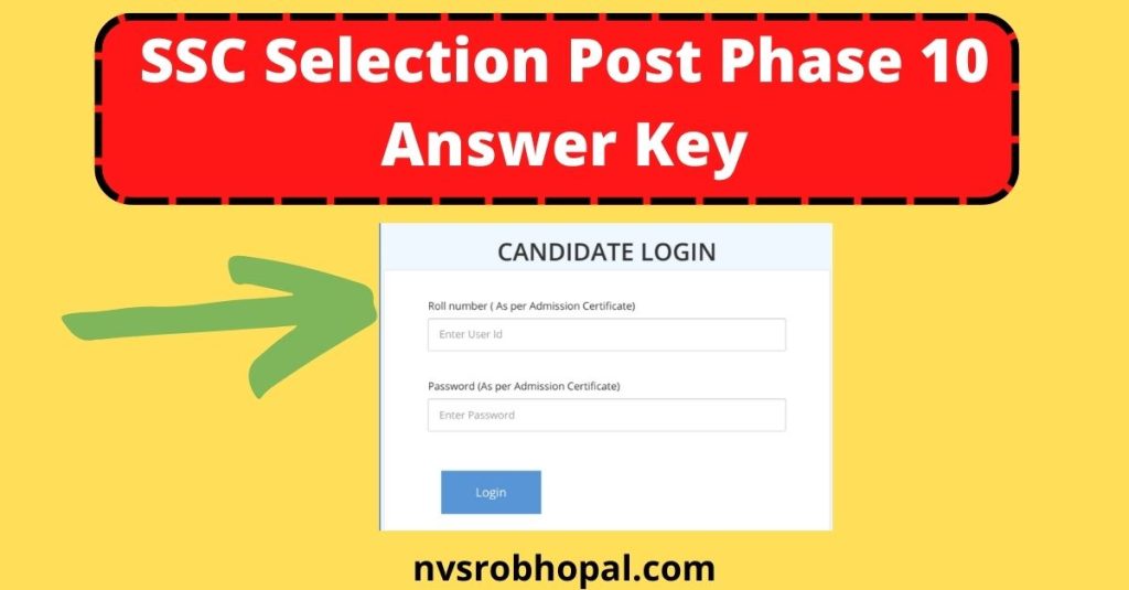 ssc selection post phase 10 answer key