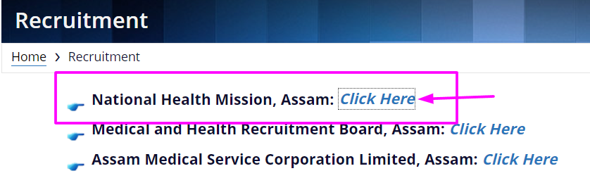 Assam NHM CHO registration process