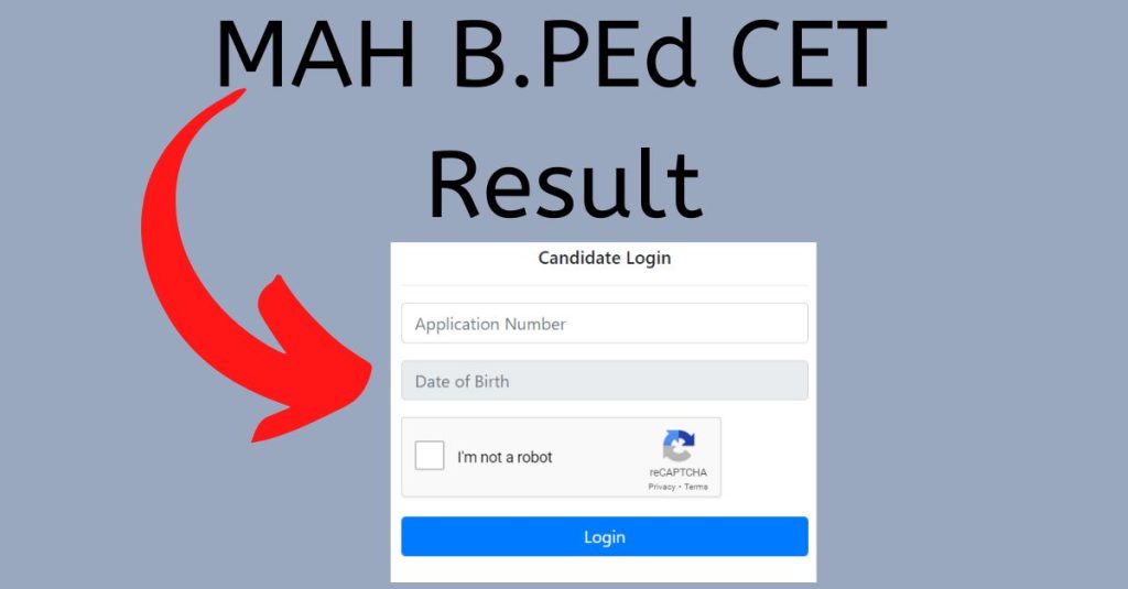 MAH B.PED CET Result 2022