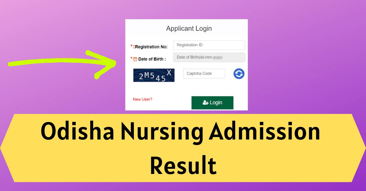 Odisha Nursing Admission Result