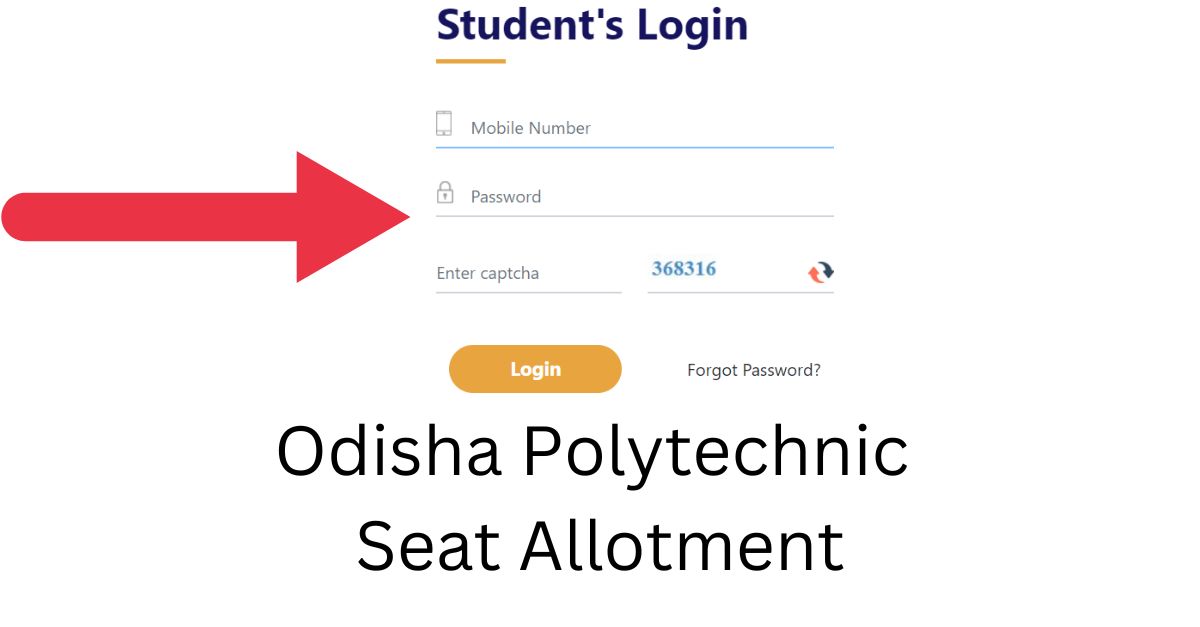 Odisha Polytechnic Seat Allotment
