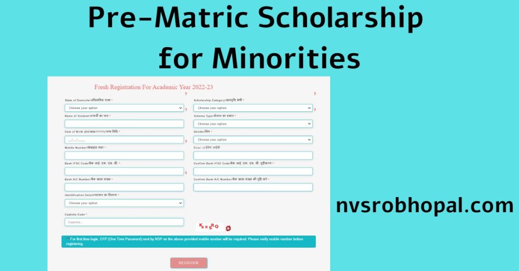 Pre-Matric Scholarship for Minorities