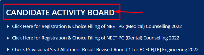 BCECEB PGDAC allotment result process