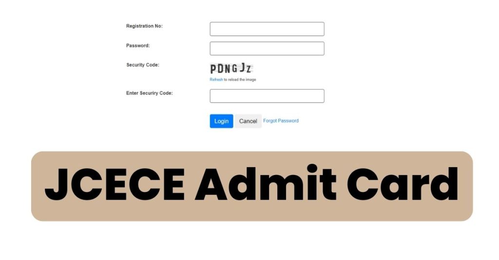 JCECE Admit Card