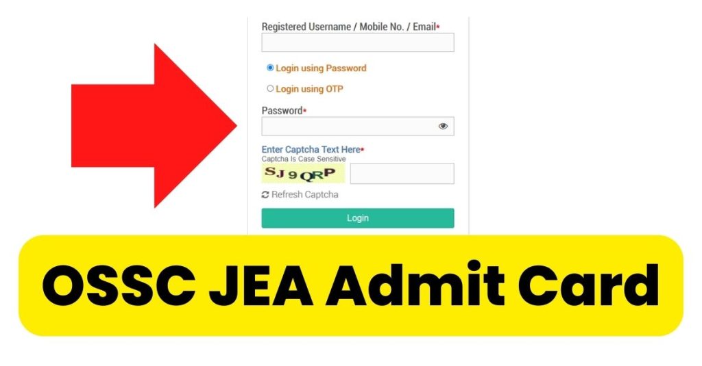OSSC JEA Admit Card