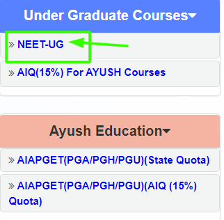 ayush courses selection list downoad