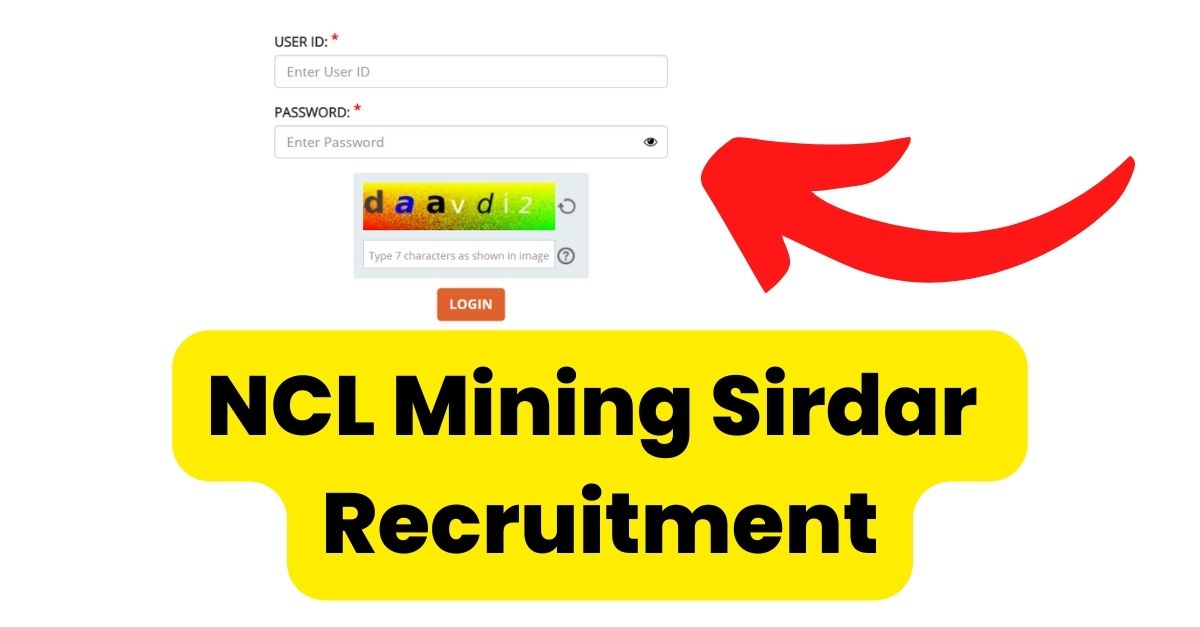 NCL Mining Sirdar Recruitment