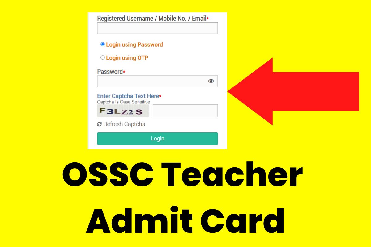 OSSC Teacher Admit Card