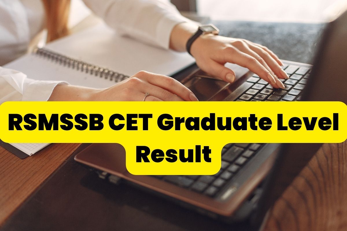 RSMSSB CET Graduate Level Result