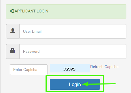 Applicant login CAPF application process