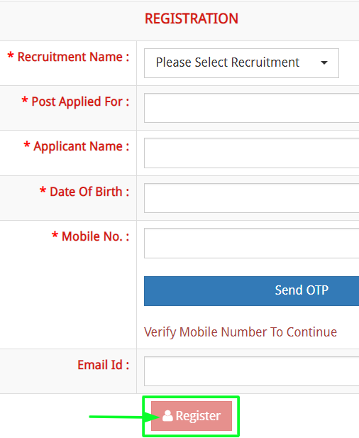 Jharkhand Home Guard Online Registration Process
