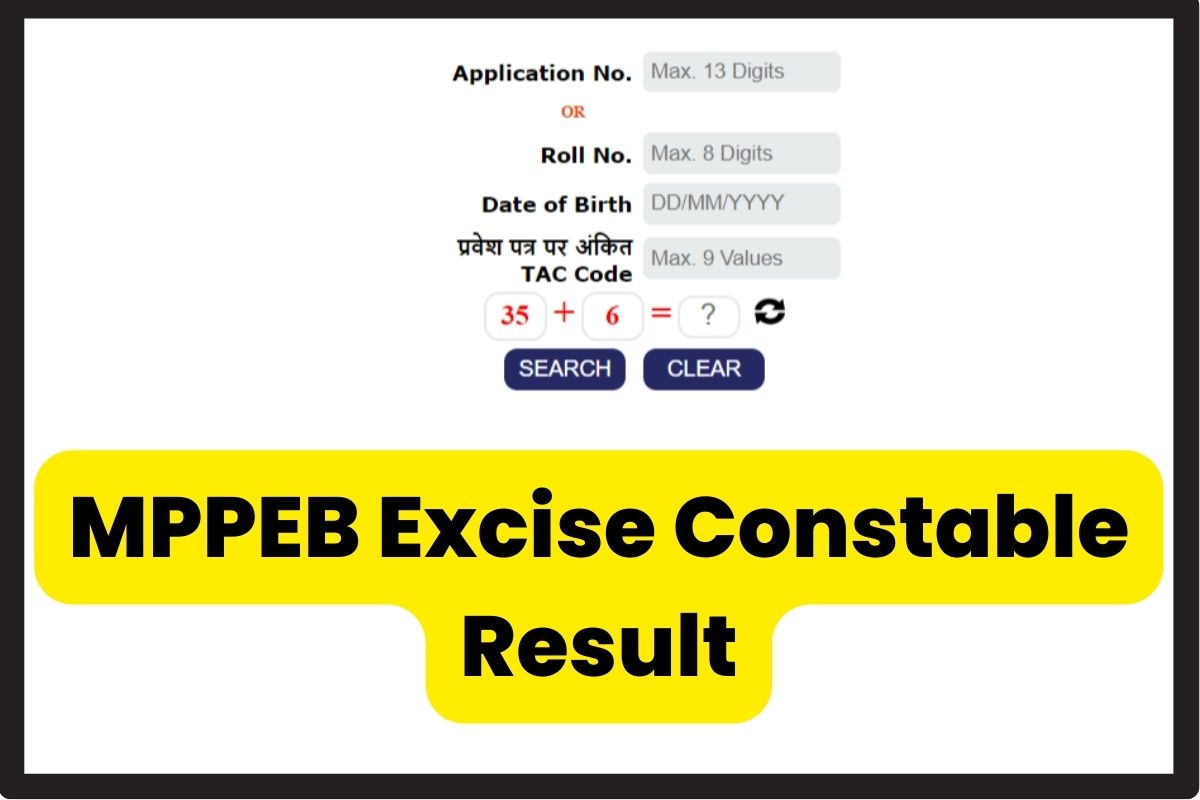 MPPEB Excise Constable Result