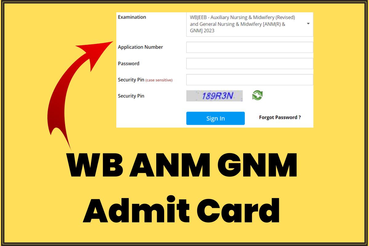 WB ANM GNM Admit Card